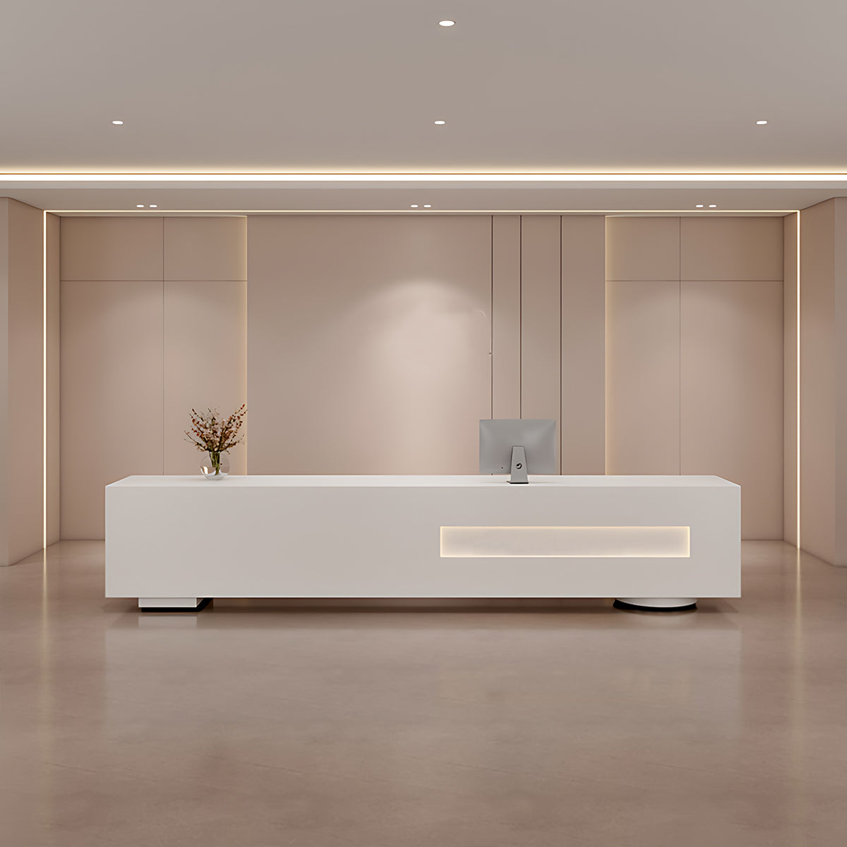 Rectangular Reception Desk