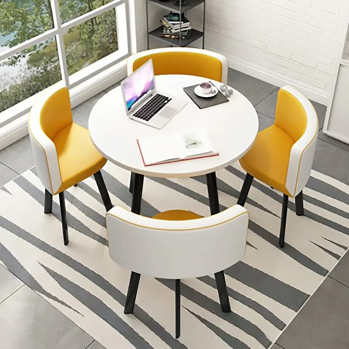 Salon & Retail Reception Desks-1, front and side view, for reception area or front office, commercial reception furniture