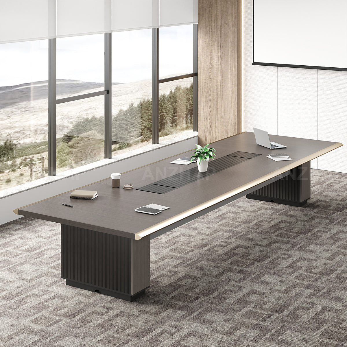 Business-Oriented Minimalist Modern Conference Table