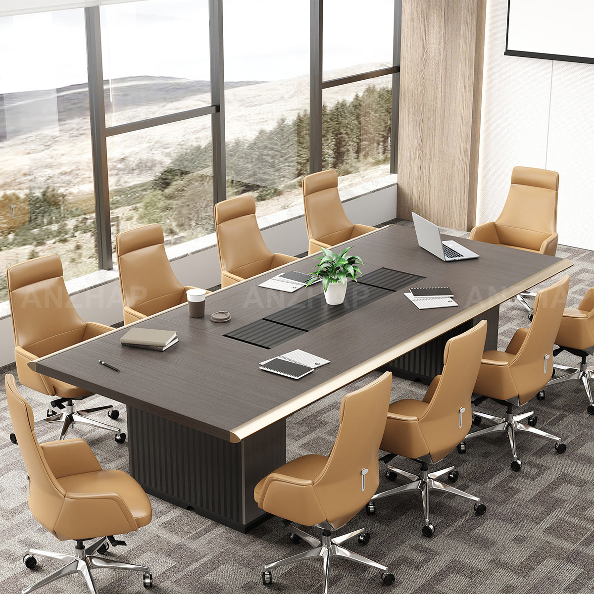 Business-Oriented Minimalist Modern Conference Table