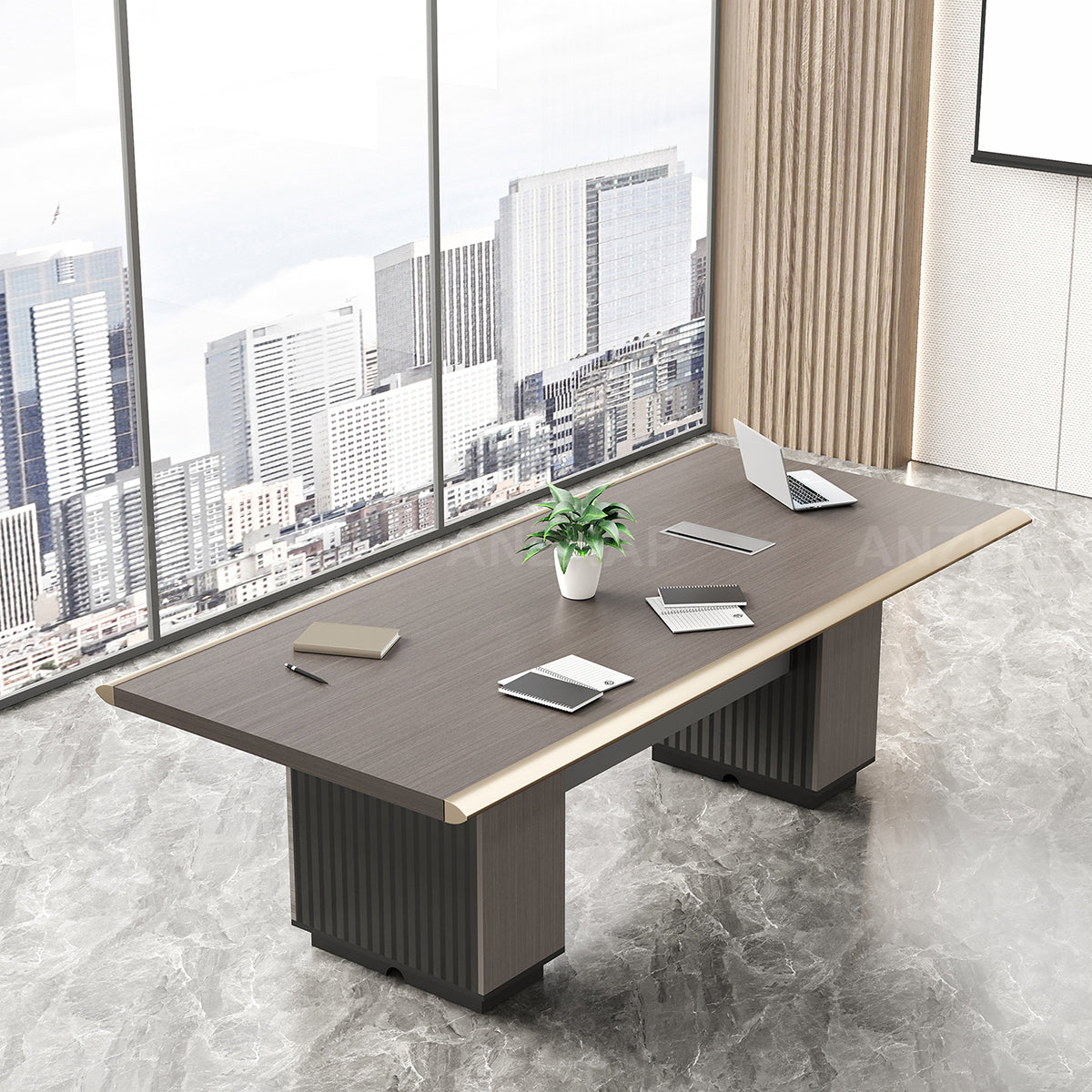 Business-Oriented Minimalist Modern Conference Table
