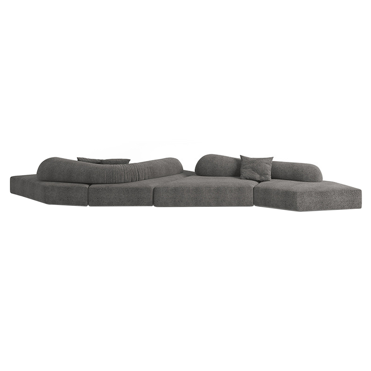 Italian-Inspired Minimalist Modular Backrest Sofa