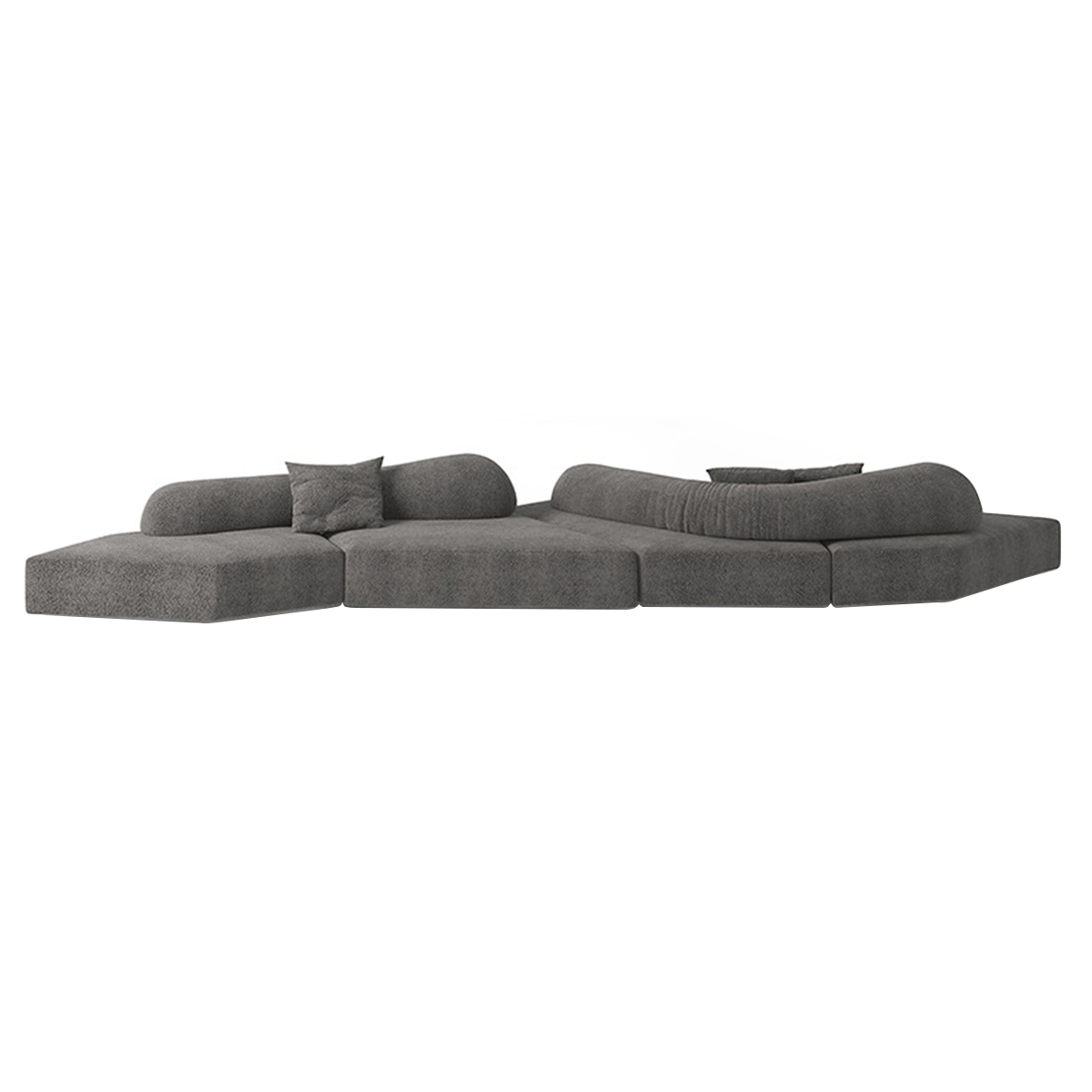 Italian-Inspired Minimalist Modular Backrest Sofa