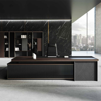 Luxurious Executive Desk with Thick Base