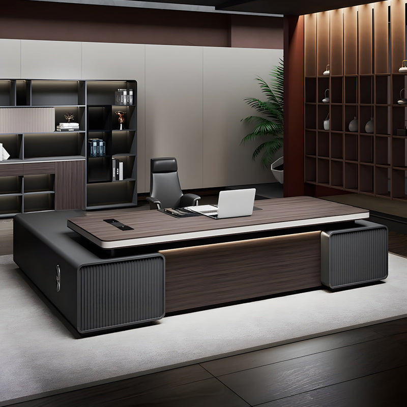 Executive Desk, main product view, for executive office workspace, modern executive office furniture