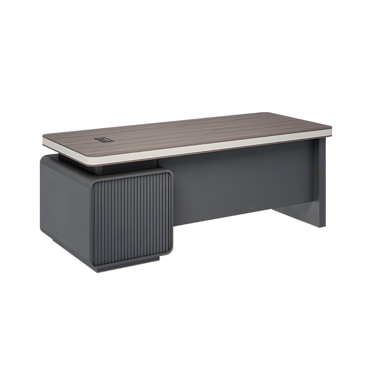 Executive Desk, right side cabinet configuration, L63" x W31" x H30", for executive office workspace, modern executive office furniture