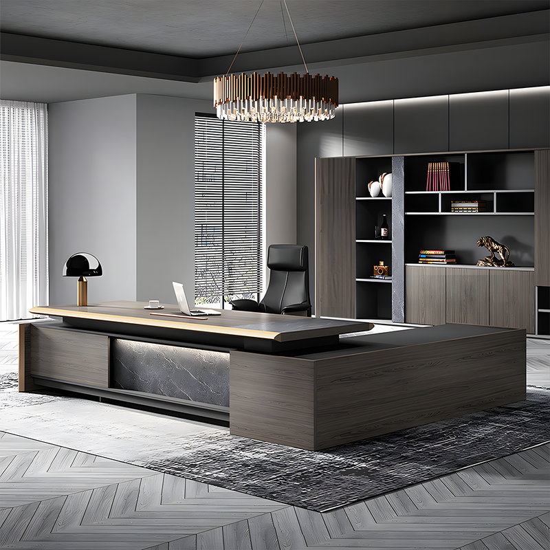 Executive Office Desk and Chair Combination Simple Modern and Grand