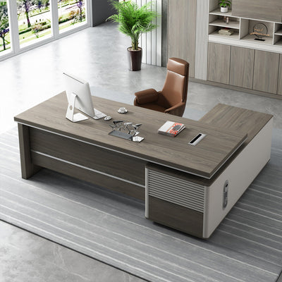 Simple Modern Single Large Desk Supervisor Manager Desk