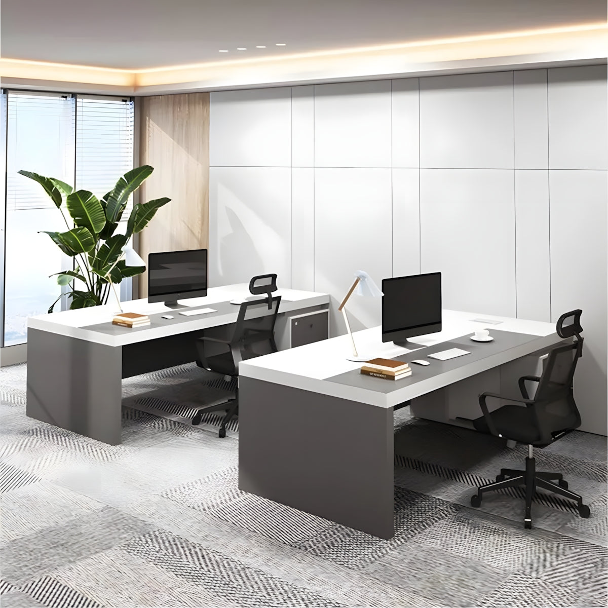 Computer Desk Simple Modern Finance Desk Supervisor Manager Desk