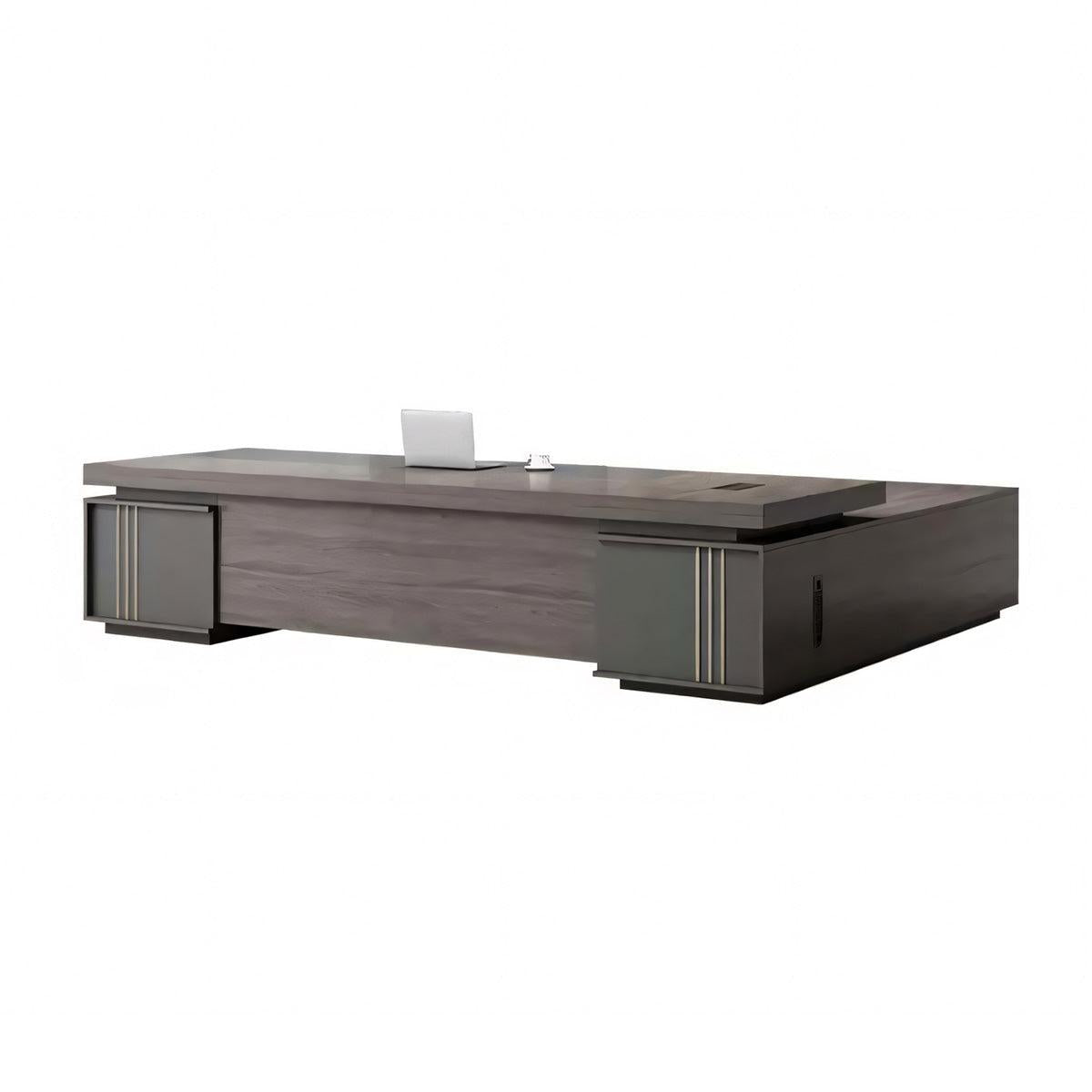 Stylish and Luxurious L-Shaped Executive Desk with Spacious Desktop
