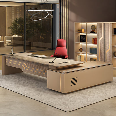 Luxurious and Minimalist Office Desk Executive Desk