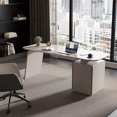 Sleek Modern Lacquer Desk for Executives