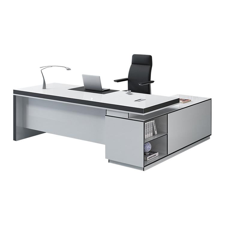 Modern and White Presidential Office Desk