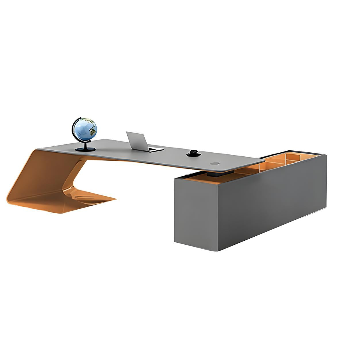 Simple Modern Lacquered Executive Desk High-End Office Desk