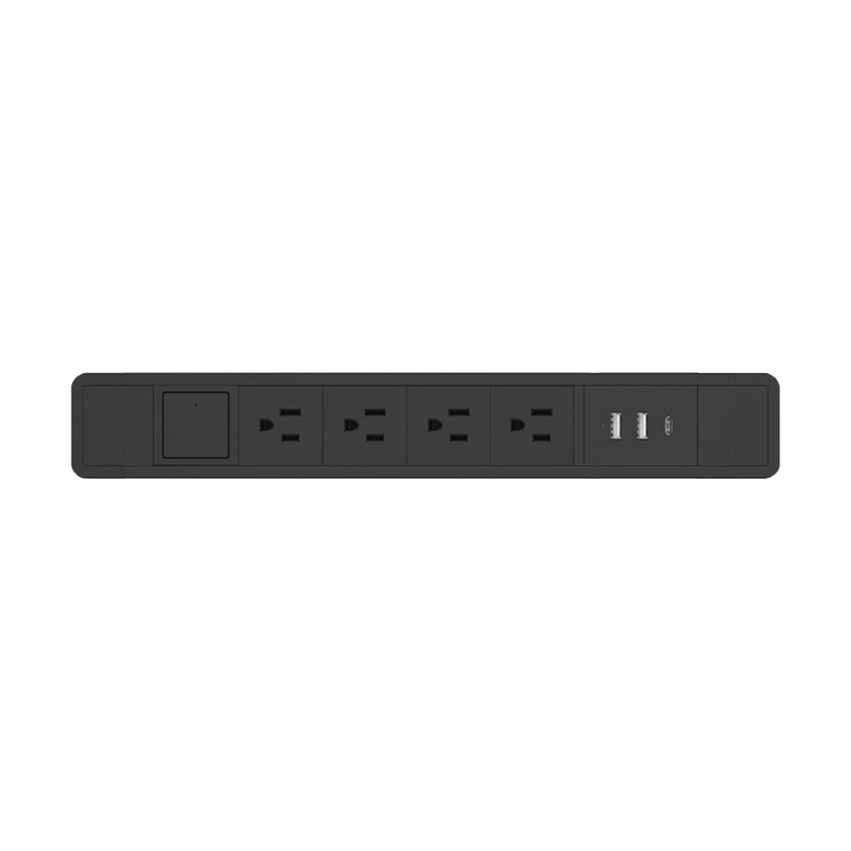 Premium Embedded Power Strip UK, main product view, for executive office workspace, modern commercial office furniture