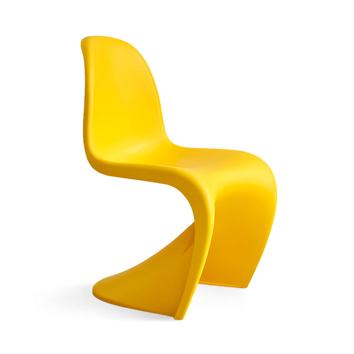 Minimalist S-Shaped Plastic Dining Chair with Armless & Stackable (Stock Items)