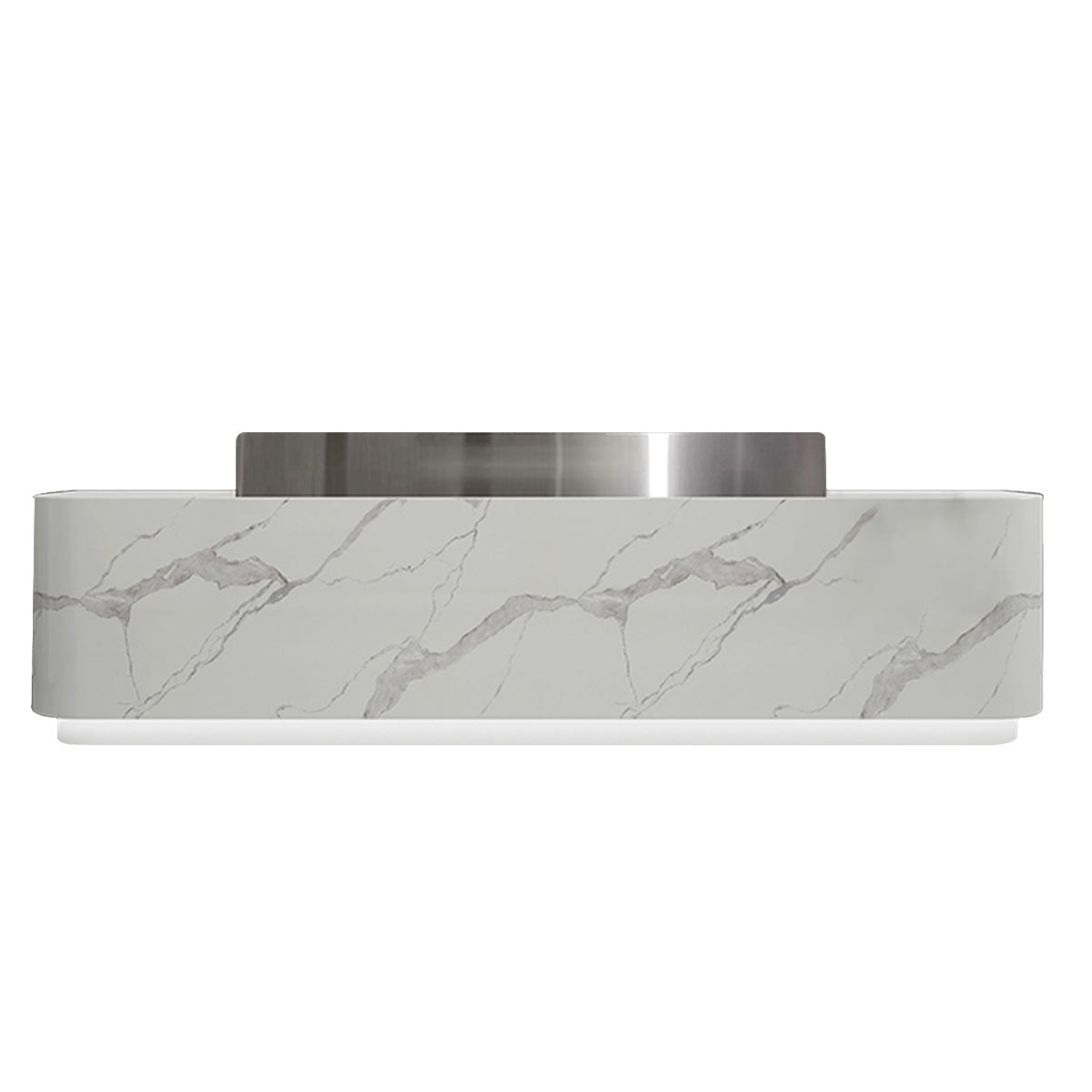 Modern Stainless Steel Front Desk Cashier Counter Reception Desk