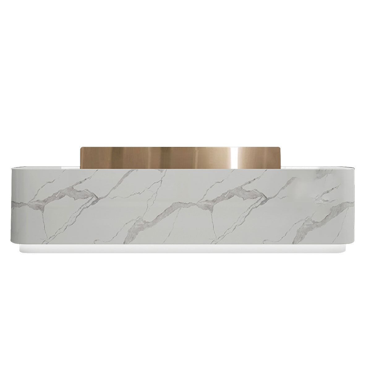 Modern Stainless Steel Front Desk Cashier Counter Reception Desk