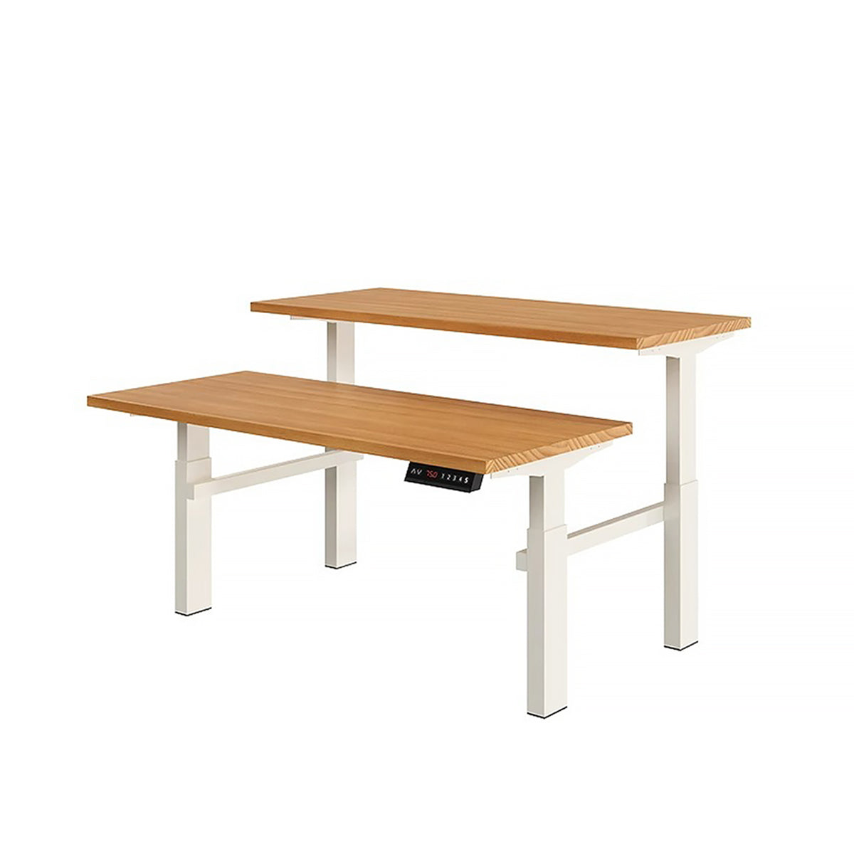 Stylish Modern Electric Height Adjustable Desk with Sturdy Legs and Spacious Desktop