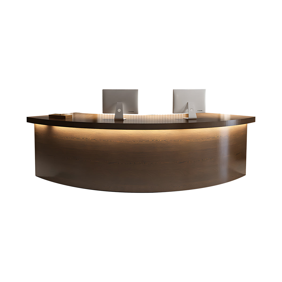 Reception Desk with Solid Wood Grain