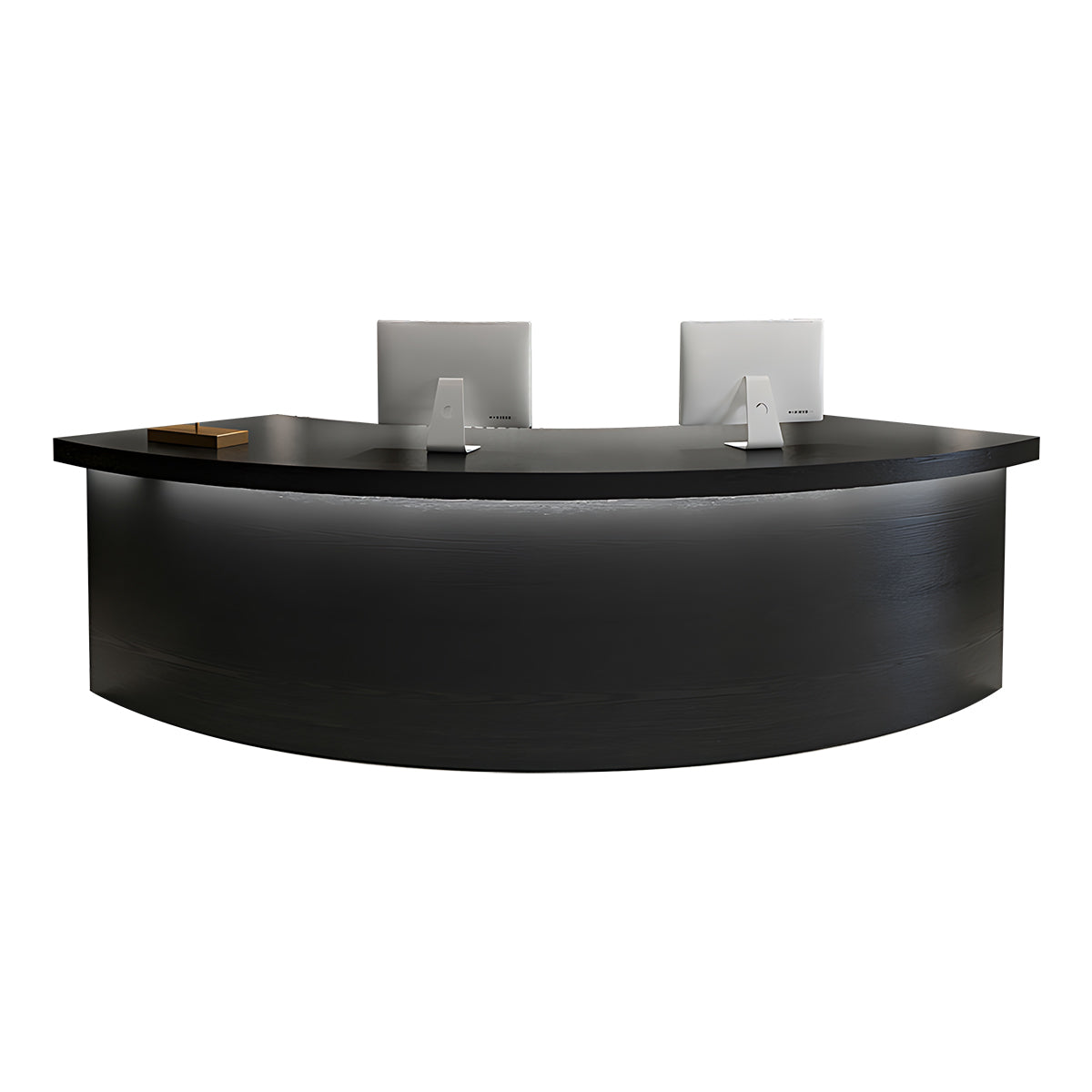 Reception Desk with Solid Wood Grain