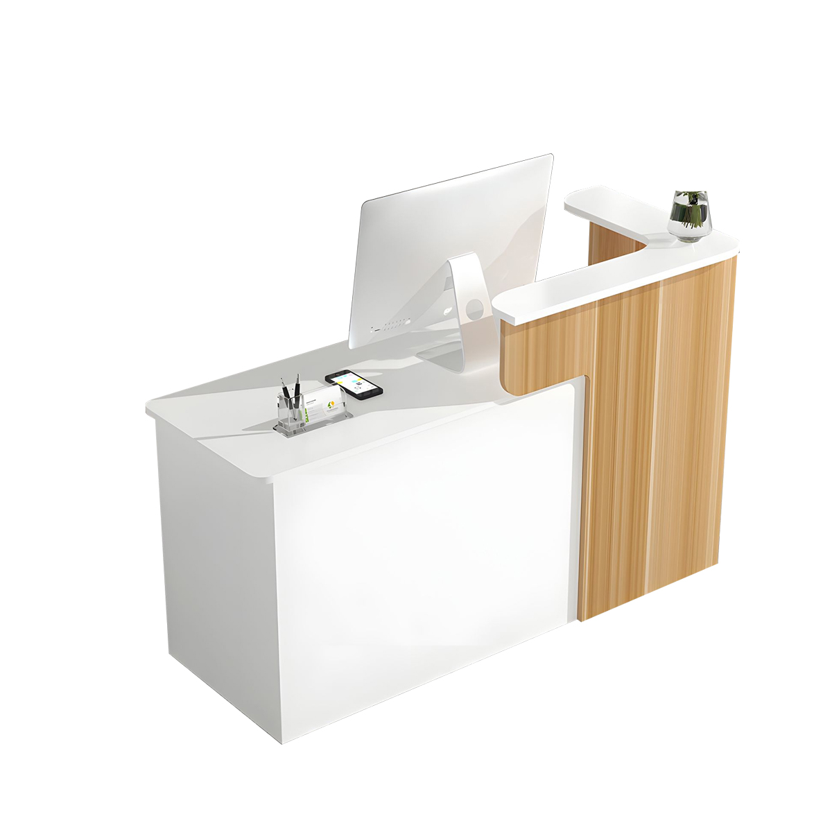 Compact and Stylish Modern Shop Reception Desk