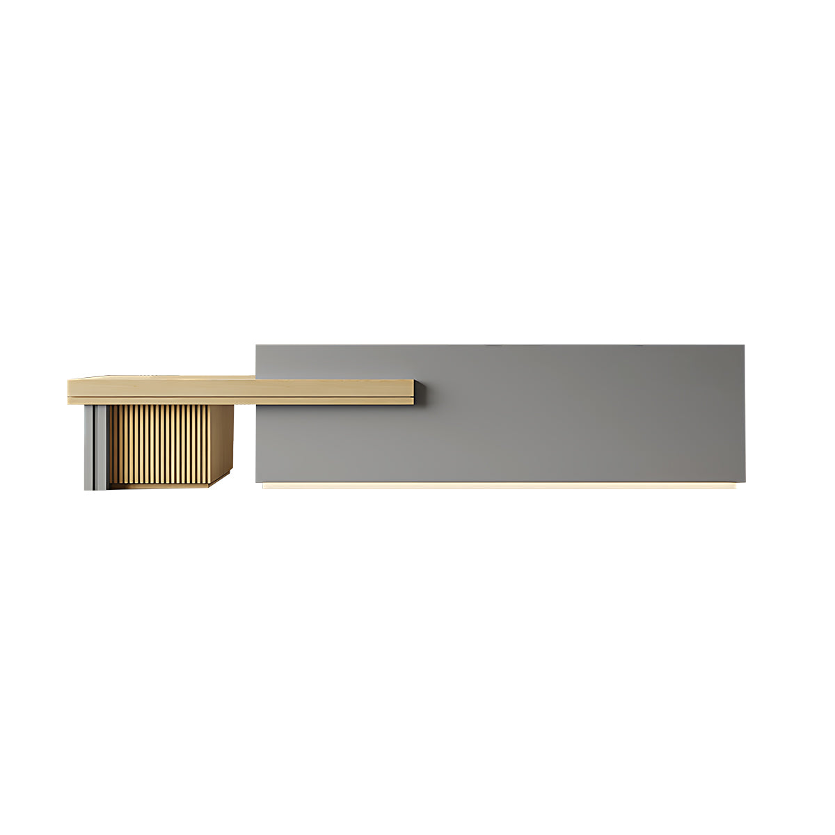 Large Storage Space Entrance Reception Desk