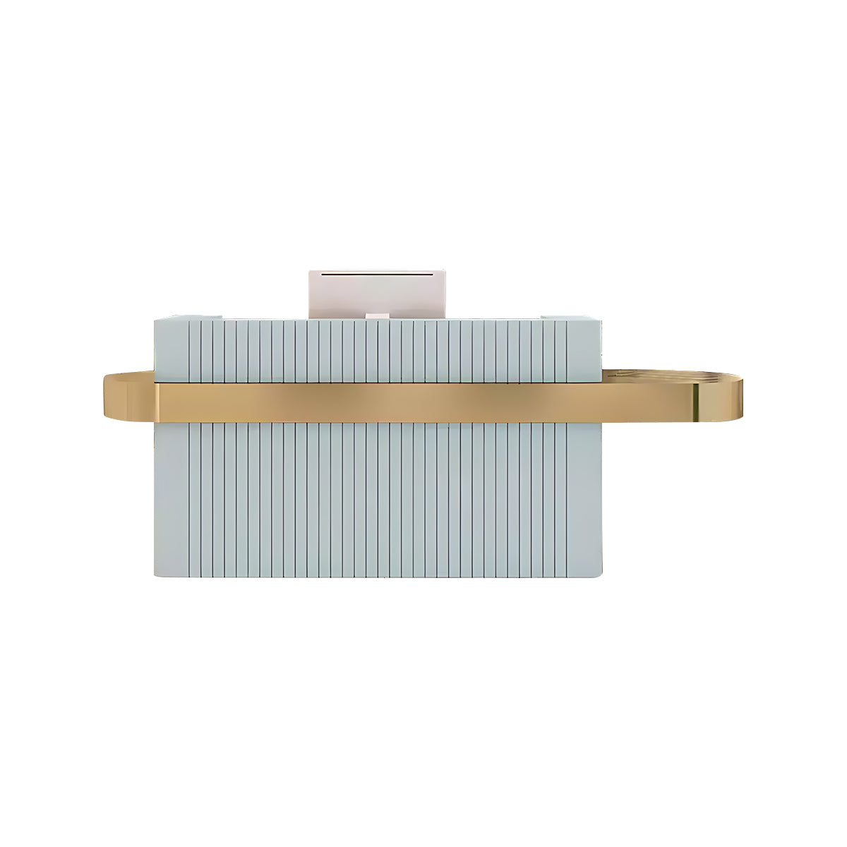 Italian-Style Elegant Reception Desk with Thick Dual Desktop Design