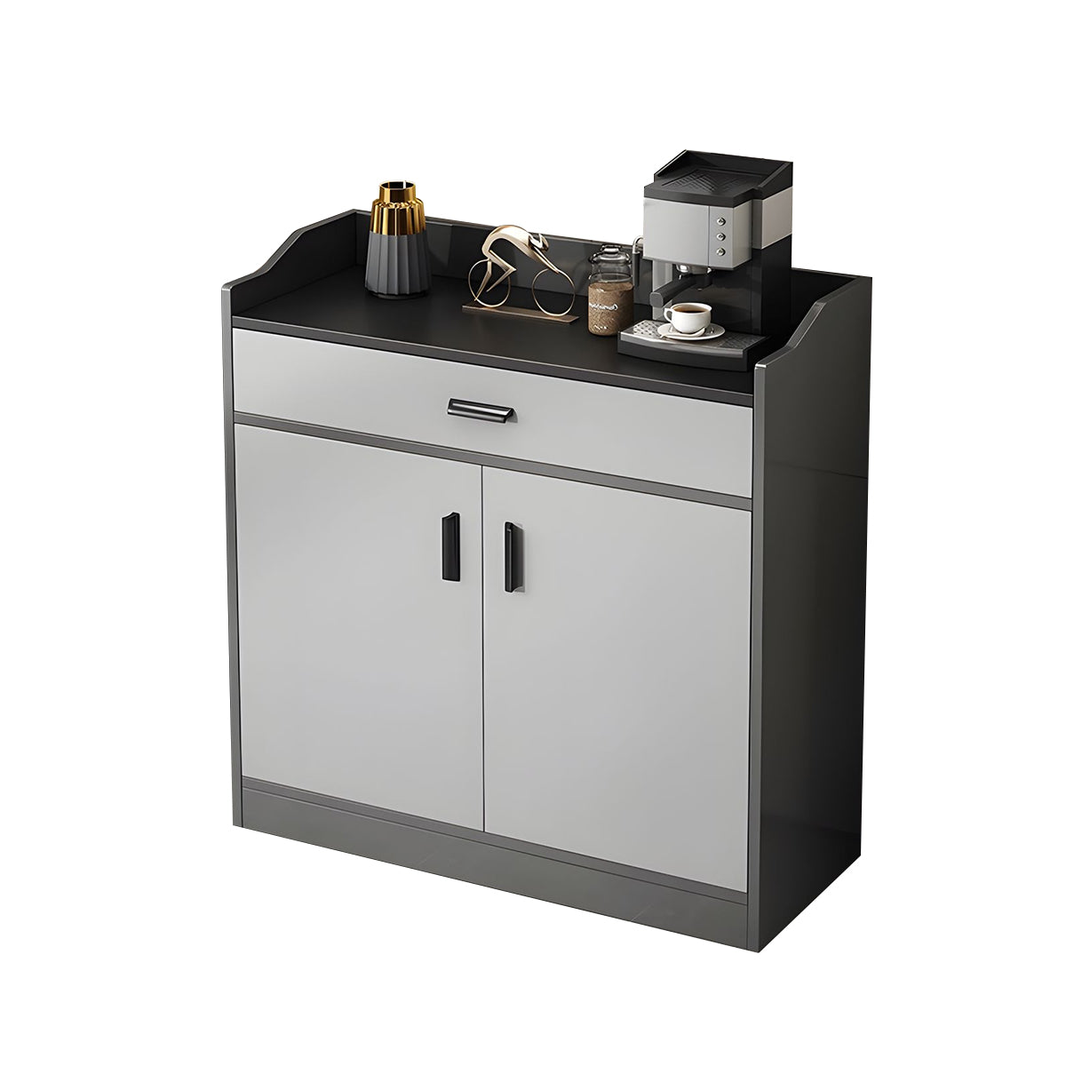 Modern Scratch-Resistant Sideboard with Storage and Adjustable Shelves