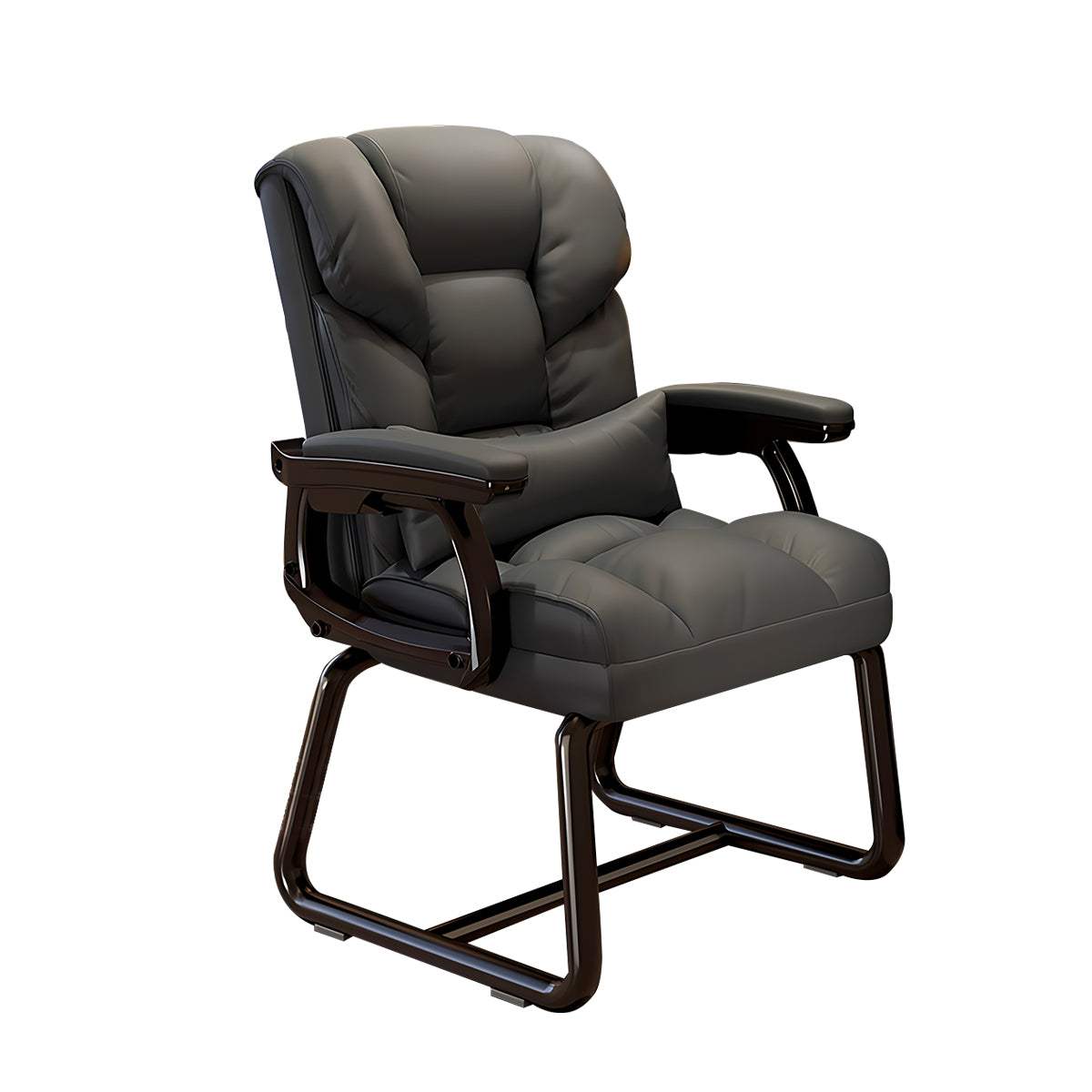 Ergonomic Office Chair with Reclining Back and Footrest for Lumbar Support