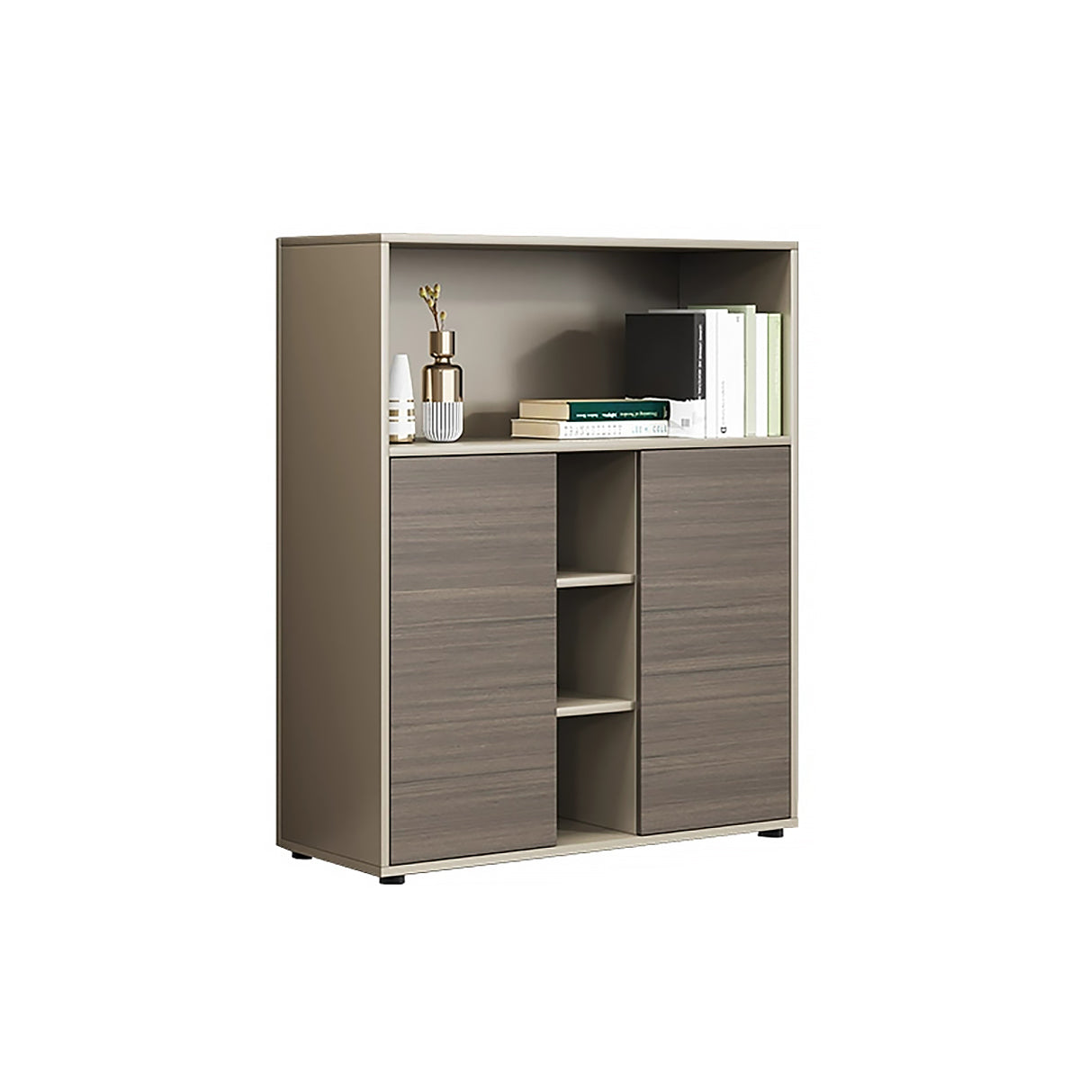 Premium Minimalist Modular Storage Cabinet with Spacious Compartments and One-Touch Push-to-Open Doors