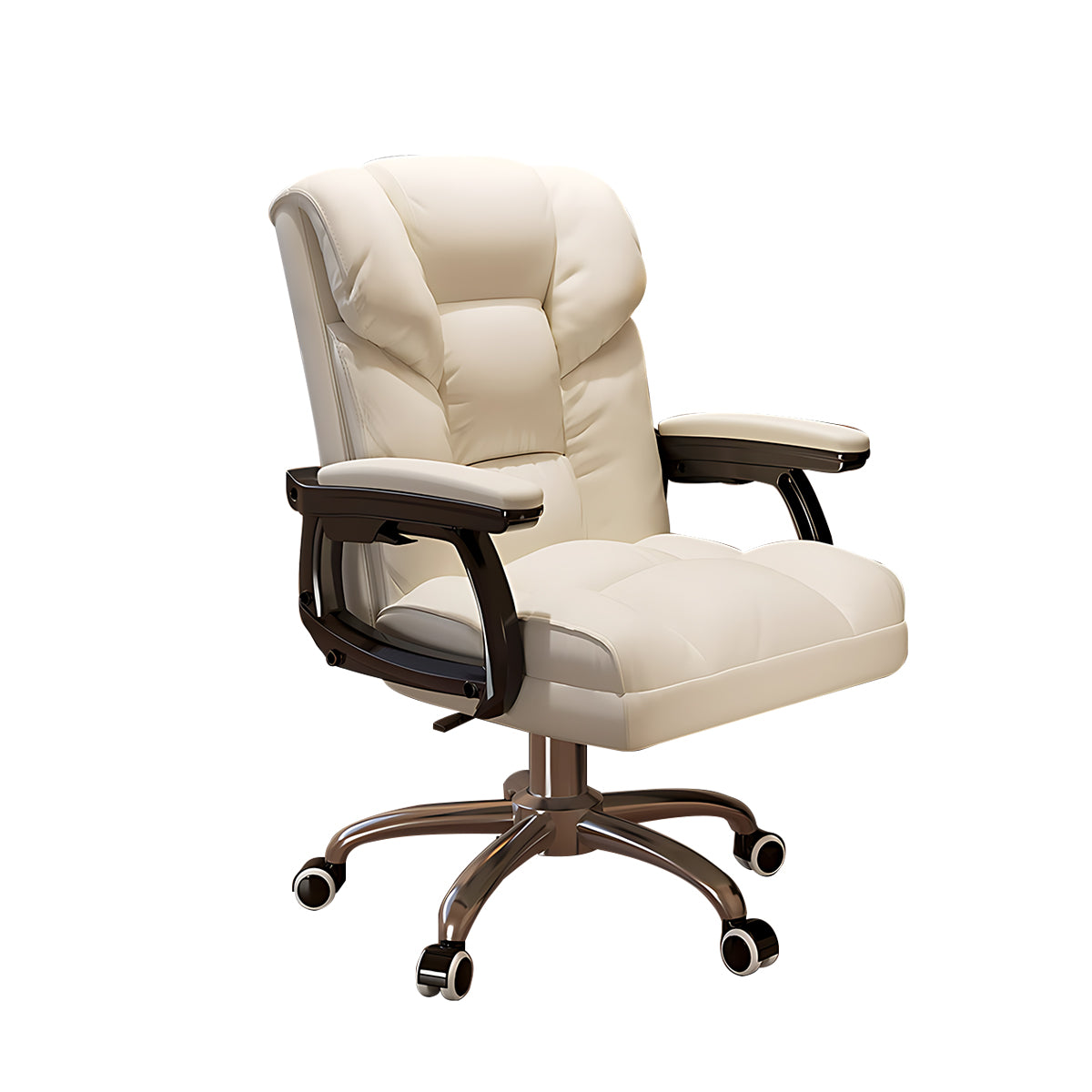 Ergonomic Office Chair with Reclining Back and Footrest for Lumbar Support