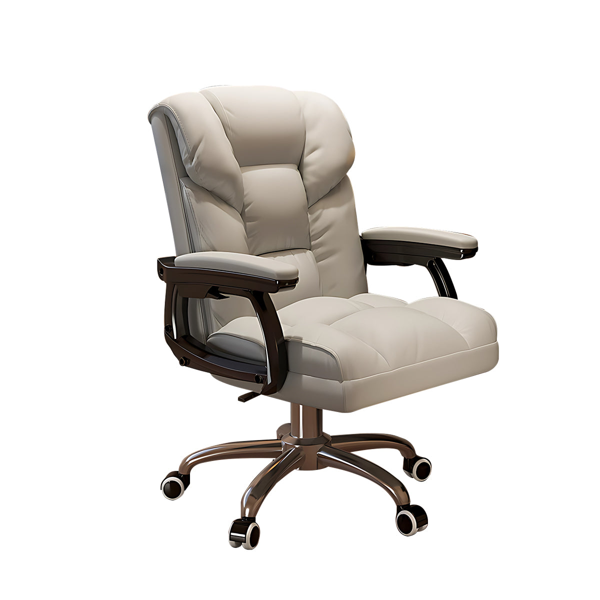 Ergonomic Office Chair with Reclining Back and Footrest for Lumbar Support