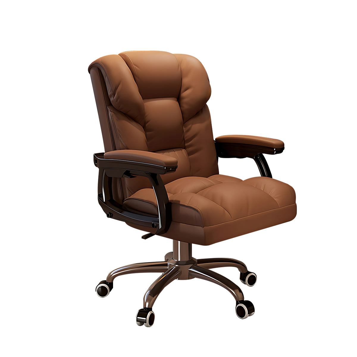 Ergonomic Office Chair with Reclining Back and Footrest for Lumbar Support
