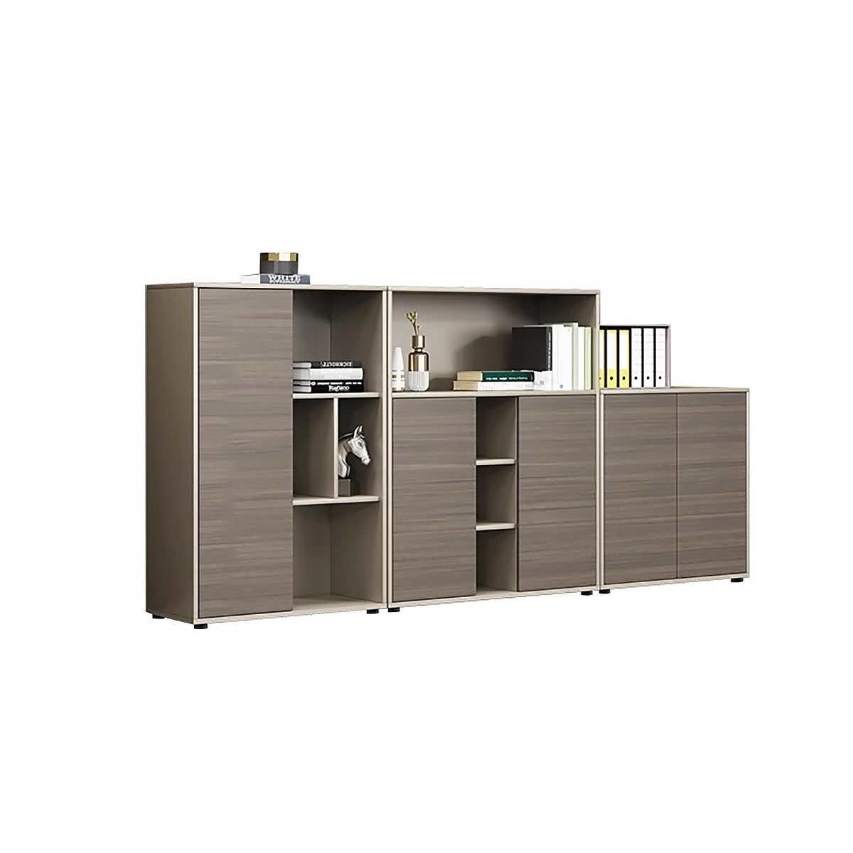 Premium Minimalist Modular Storage Cabinet with Spacious Compartments and One-Touch Push-to-Open Doors