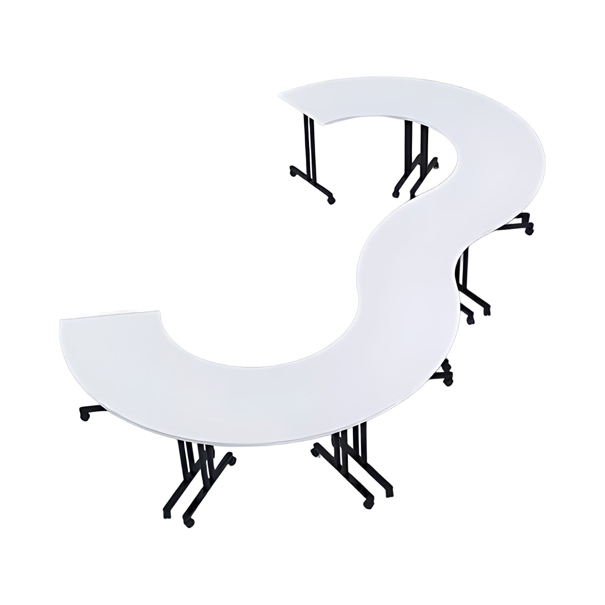 Minimalist and Creative Multifunctional Conference Table with a Sturdy Leg Design