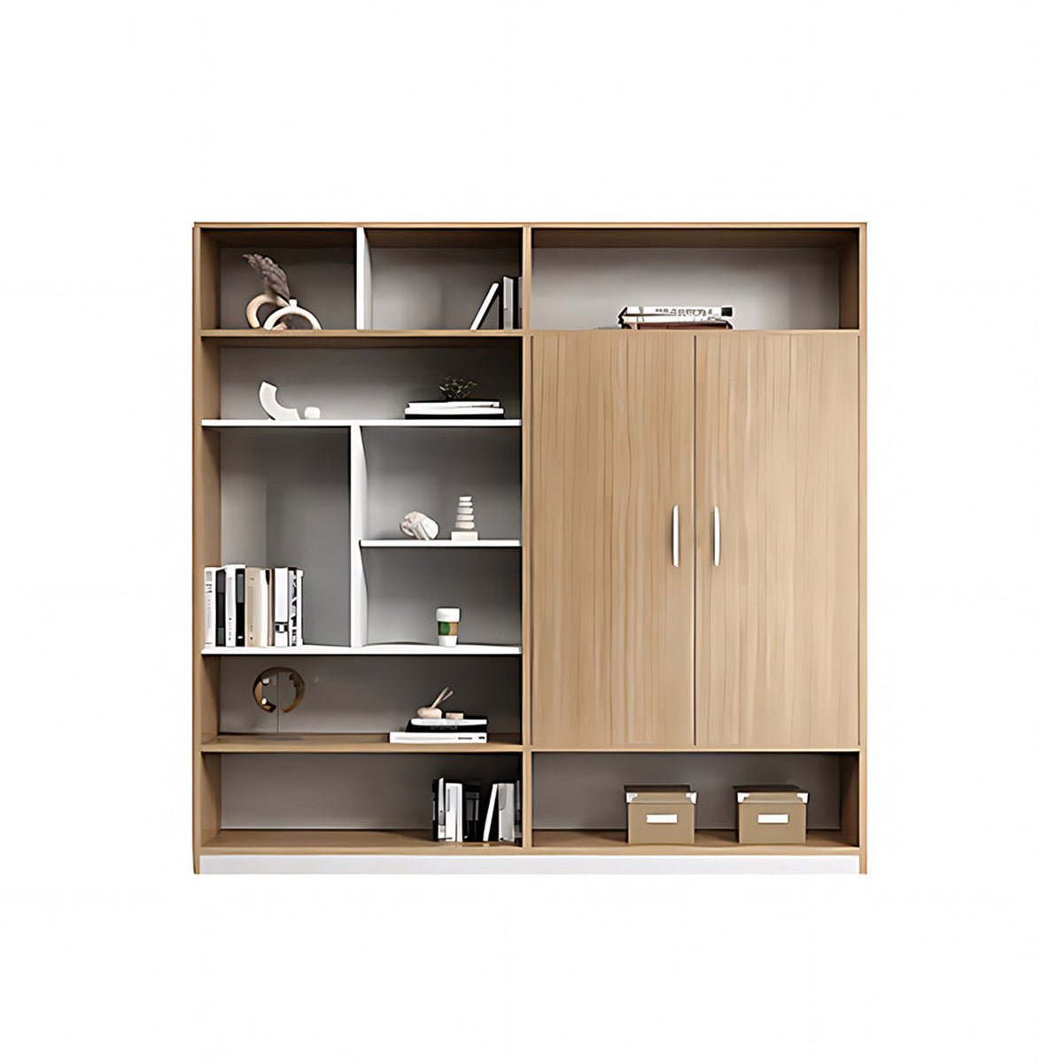 Creative Boss Desk President Desk, matching file cabinet, L63" x W16" x H79", for executive office workspace, modern executive office furniture