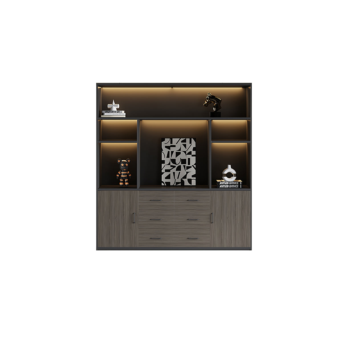 Stylish and Luxurious L-Shaped Executive Desk with Spacious Desktop Design