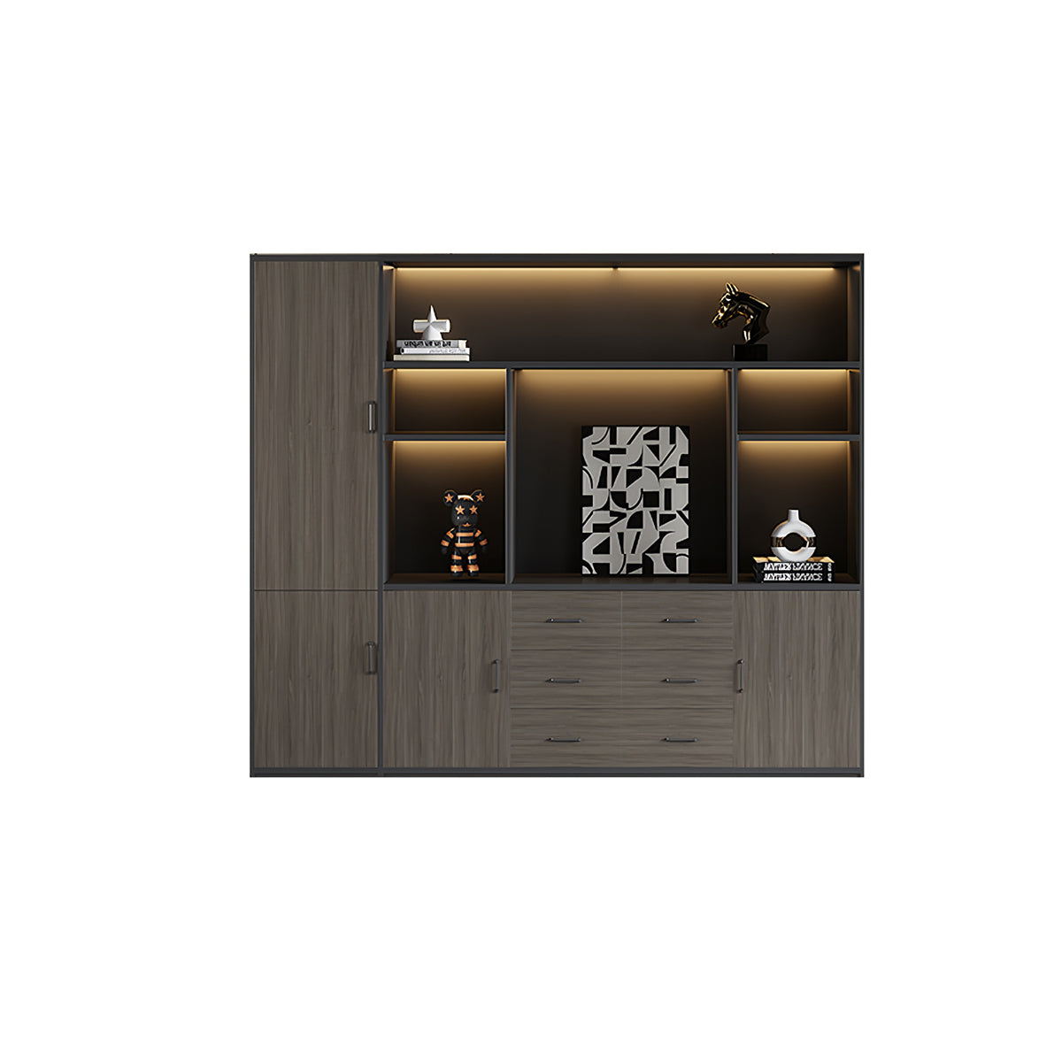 Stylish and Luxurious L-Shaped Executive Desk with Spacious Desktop Design