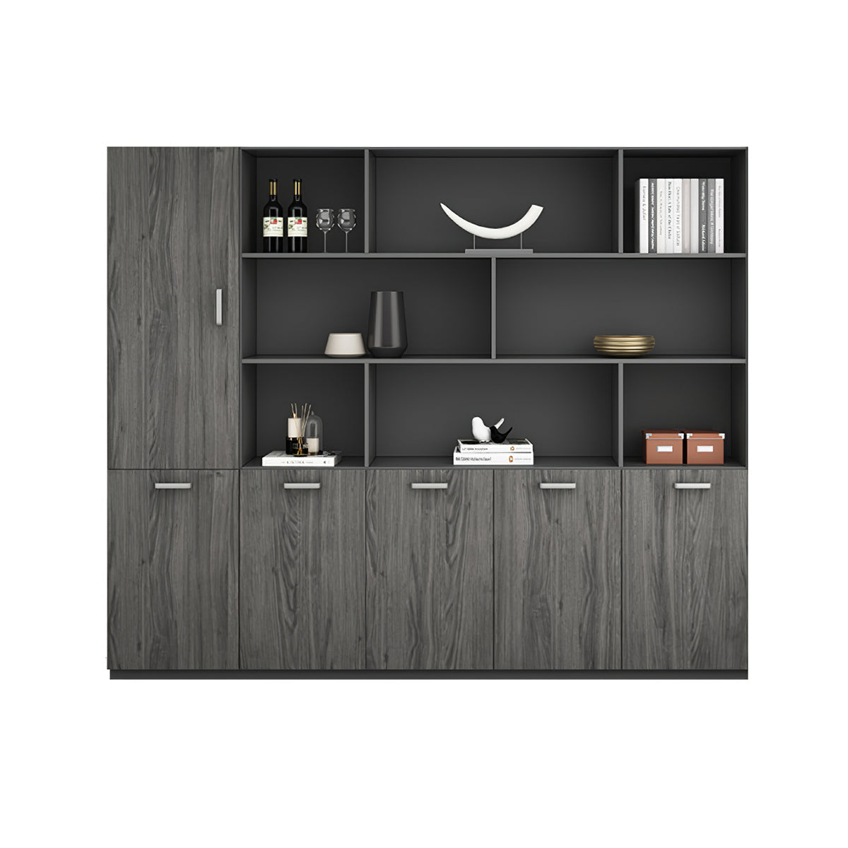 Classic Minimalist Executive Desk with Ample Storage, and Spacious Workspace