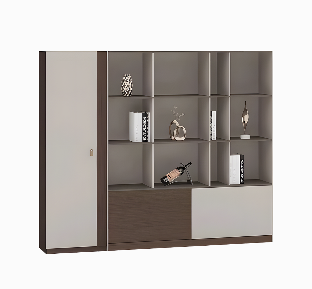 Premium Spacious Office Desk Aluminum Edge Scratch Resistant Lockable Drawers