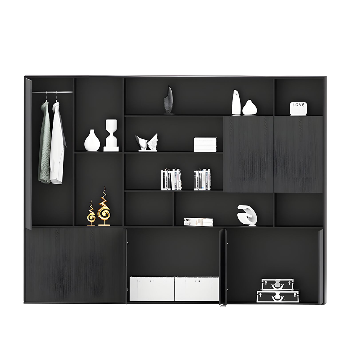 Modern Electric Office Desk Adjustable Height Storage Drawers