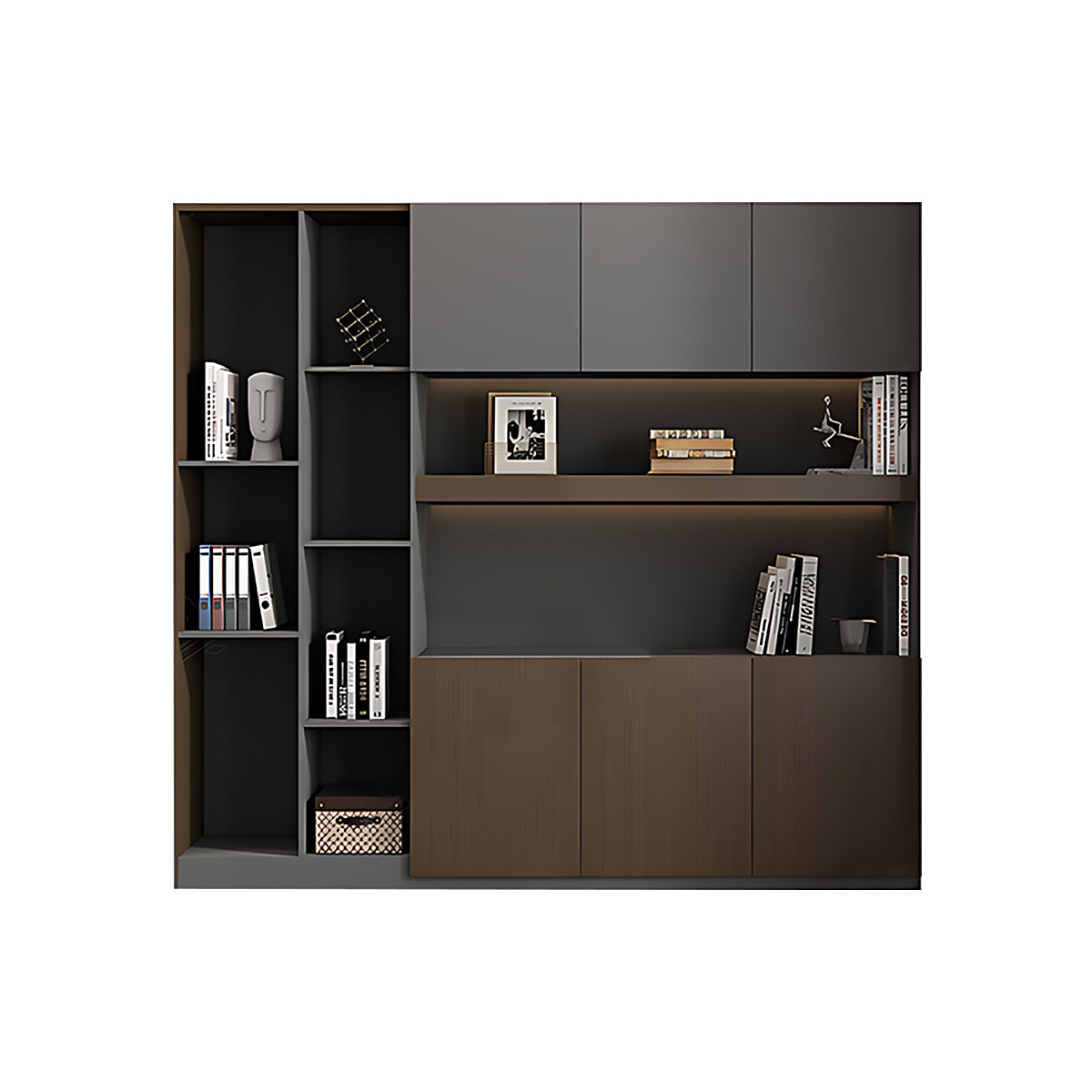 Premium Executive Office Desk with Cable Management and USB Fan, Eco-Friendly