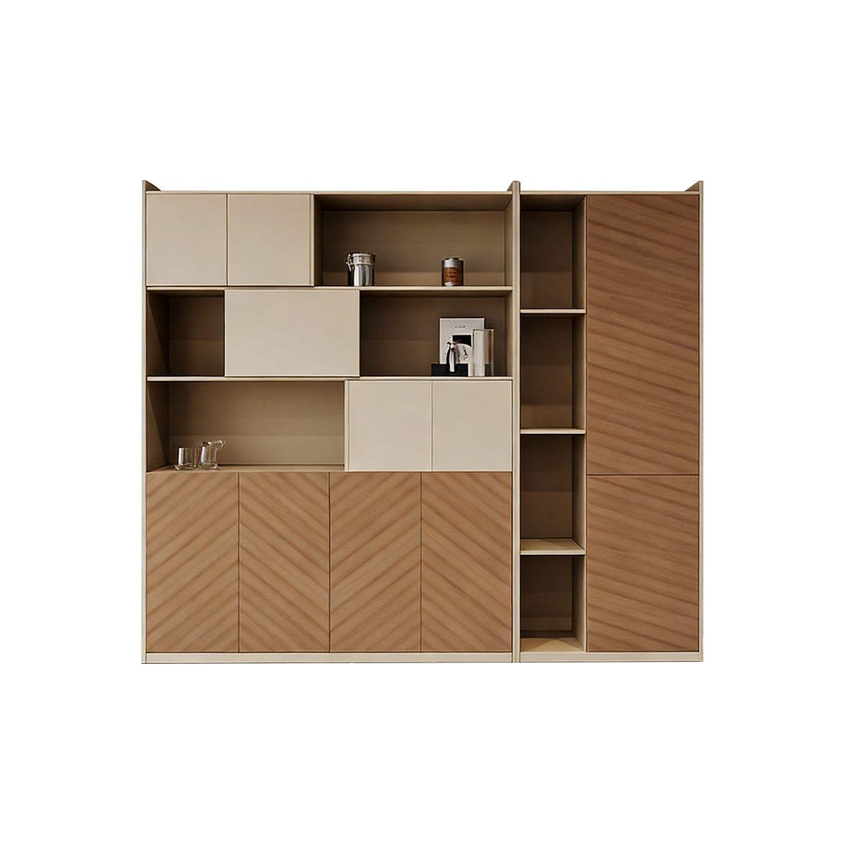 Executive Desk with Sliding Power Hub & Storage for Home & Office