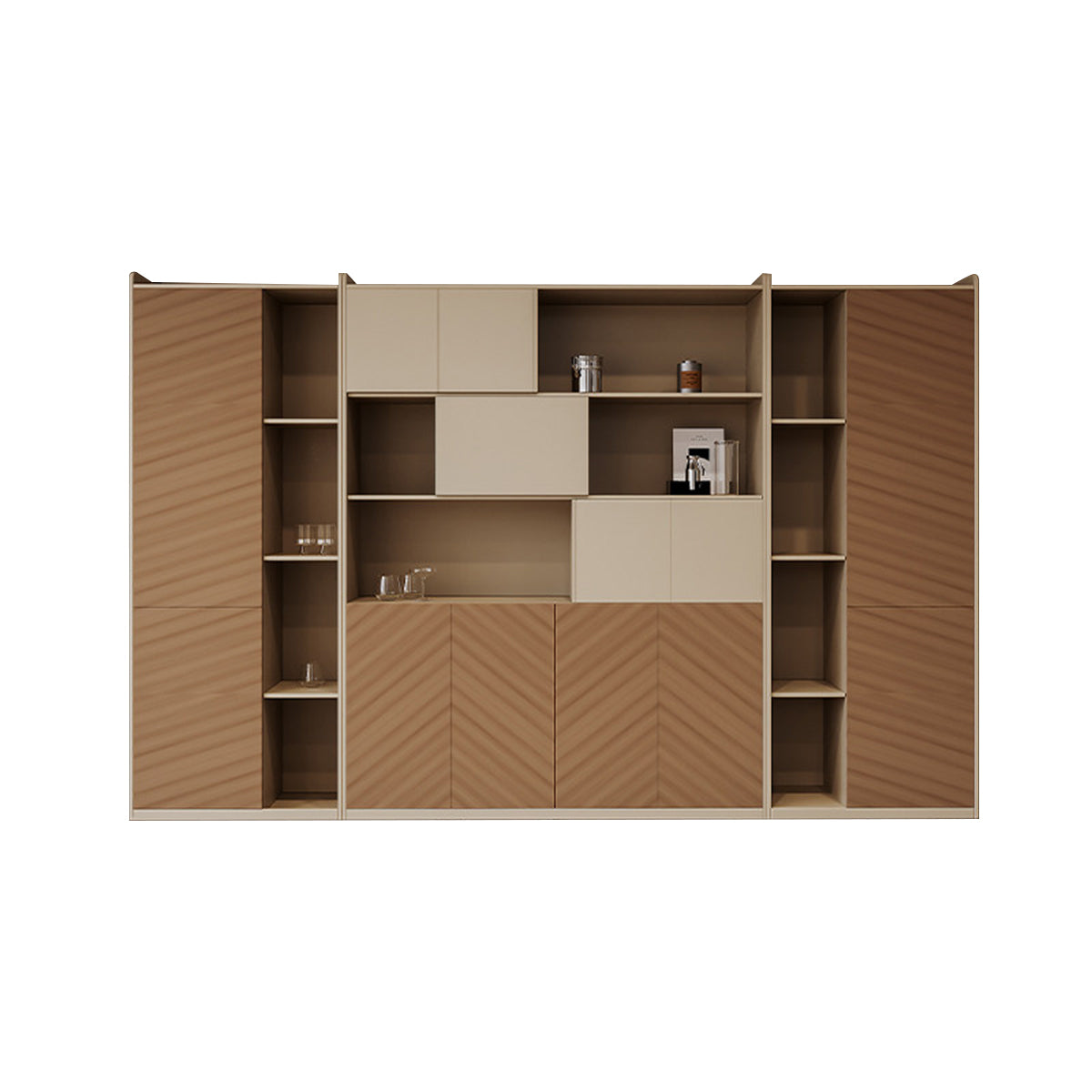 Executive Desk with Sliding Power Hub & Storage for Home & Office