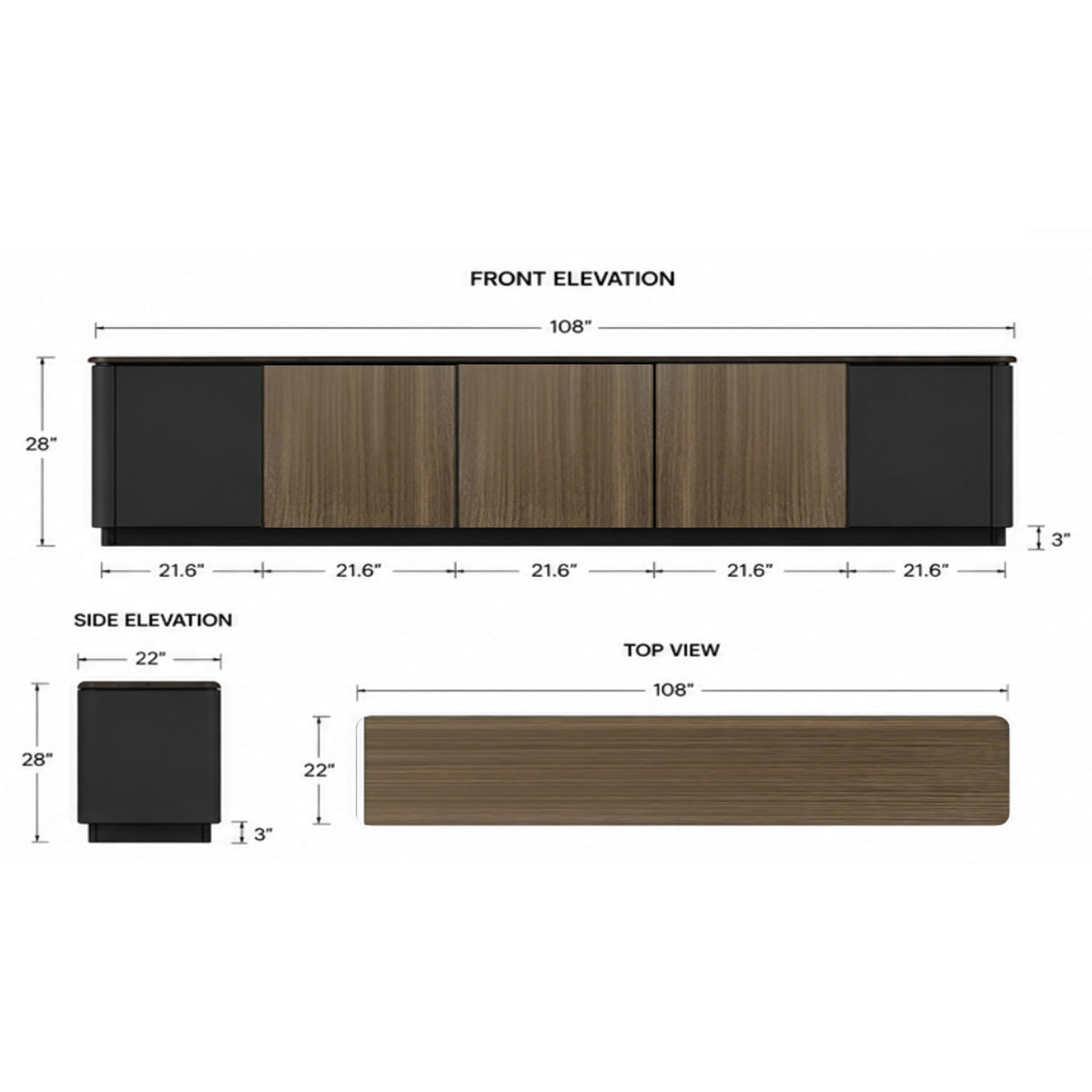 Sleek and Premium Wooden File Cabinet with Spacious Storage