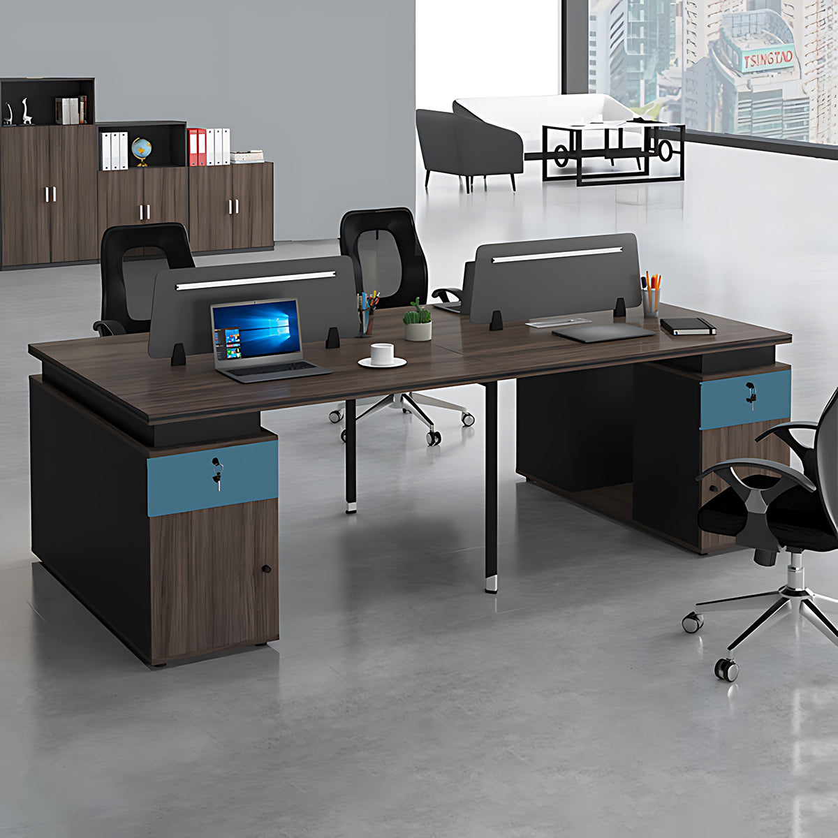 Minimalist Norwegian Color Scheme Staff Desk