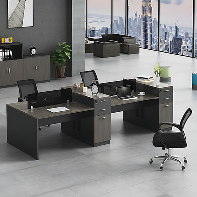 Chic Modern Classic Dark Gray Computer Desk