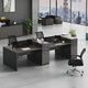 Chic Modern Classic Dark Gray Computer Desk