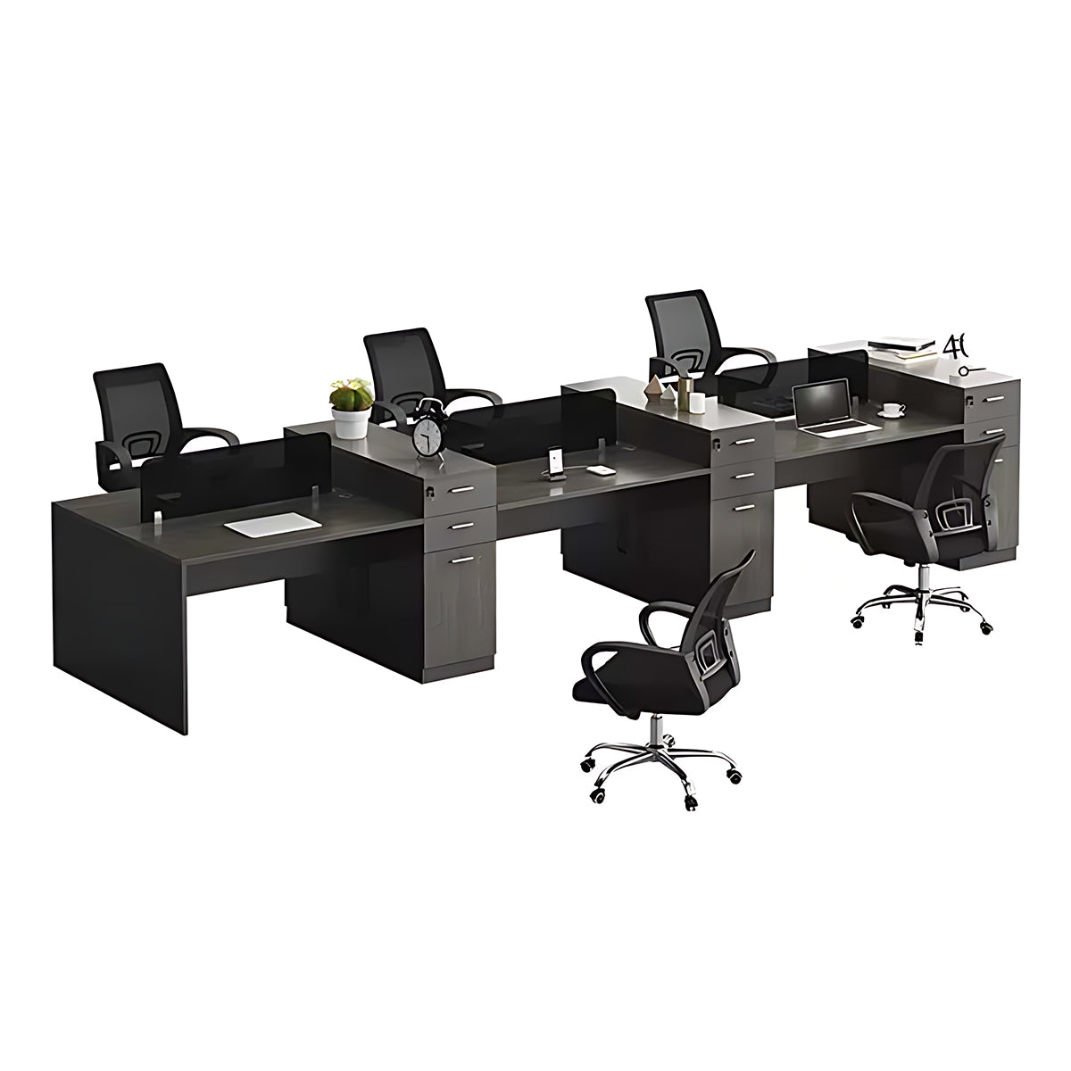 Multifunctional Combination Employee Screen Computer Desk and Chair